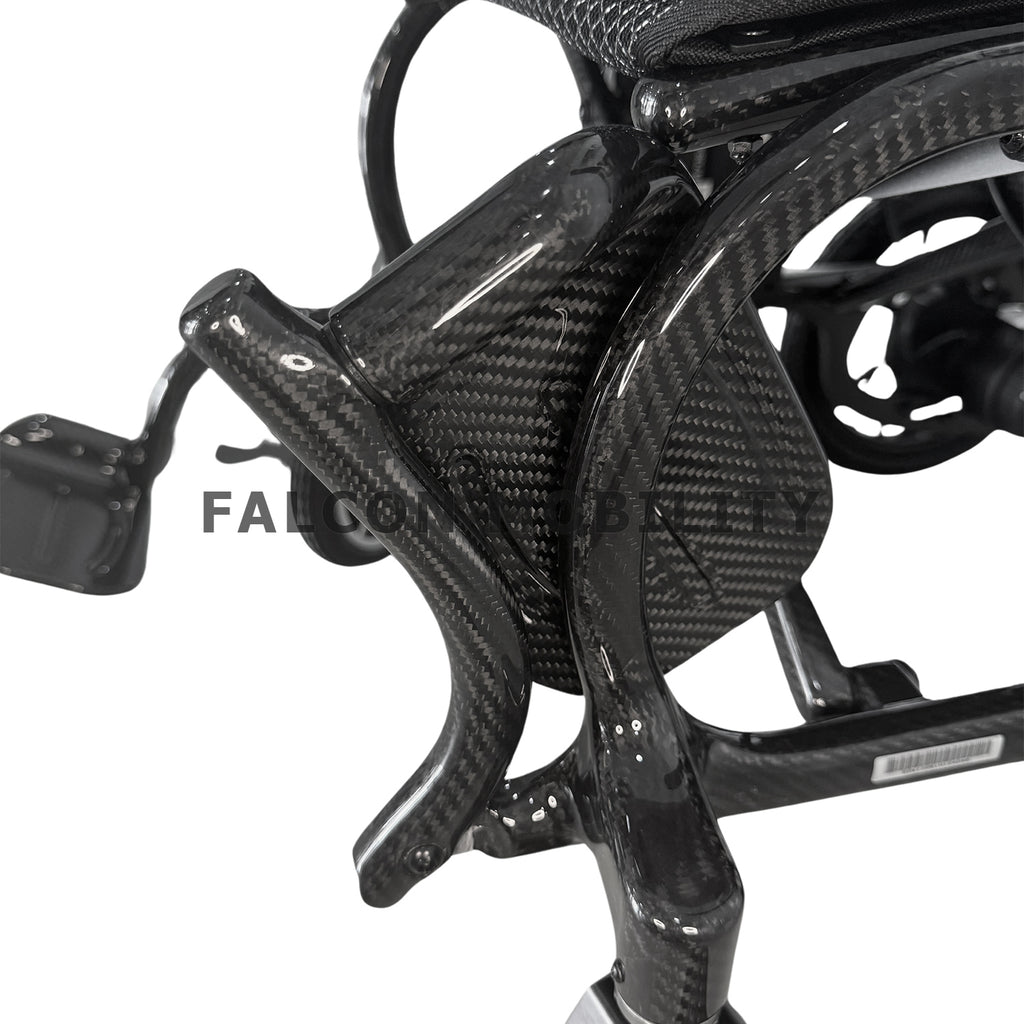 Ultra-Lite Carbon Motorised Wheelchair (11.7 kg) Flip up fold up footrest