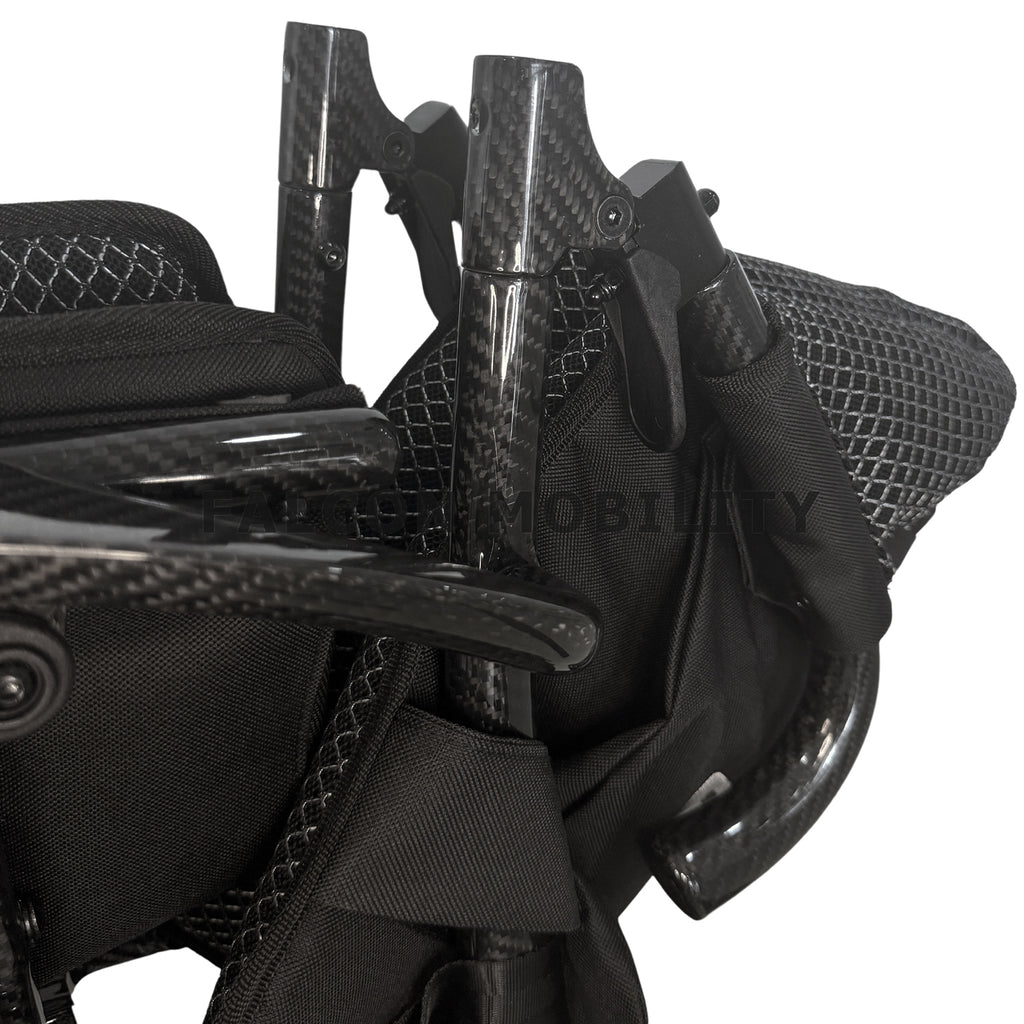 Ultra-Lite Carbon Motorised Wheelchair (11.7 kg) Fold down backrest