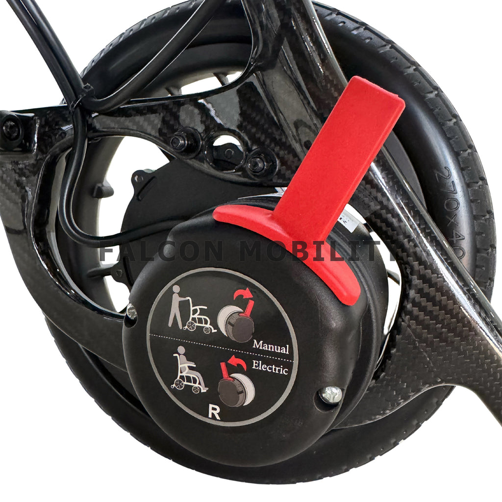 Ultra-Lite Carbon Motorised Wheelchair (11.7 kg) manual mode